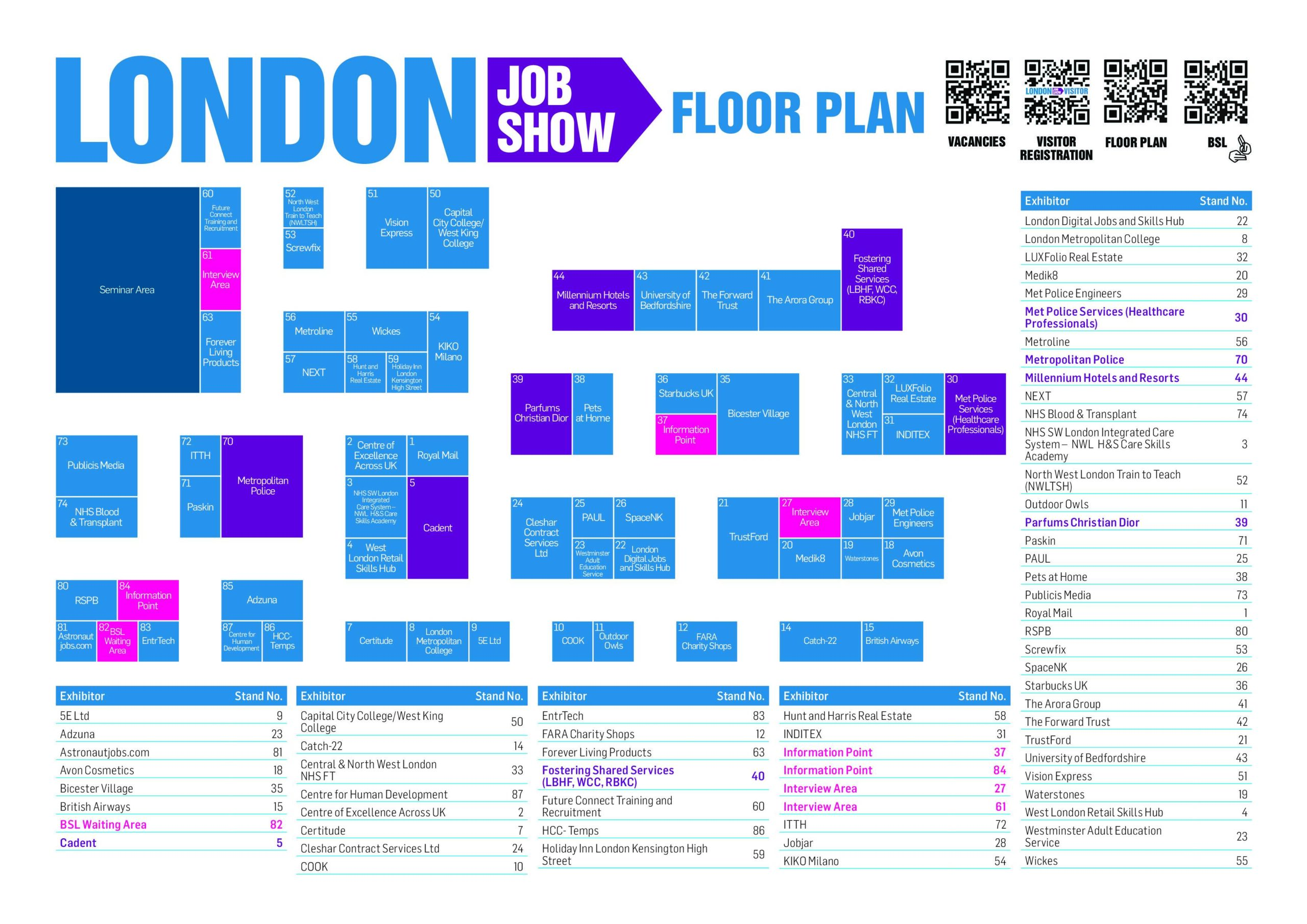 London Job Show | Floor Plan 